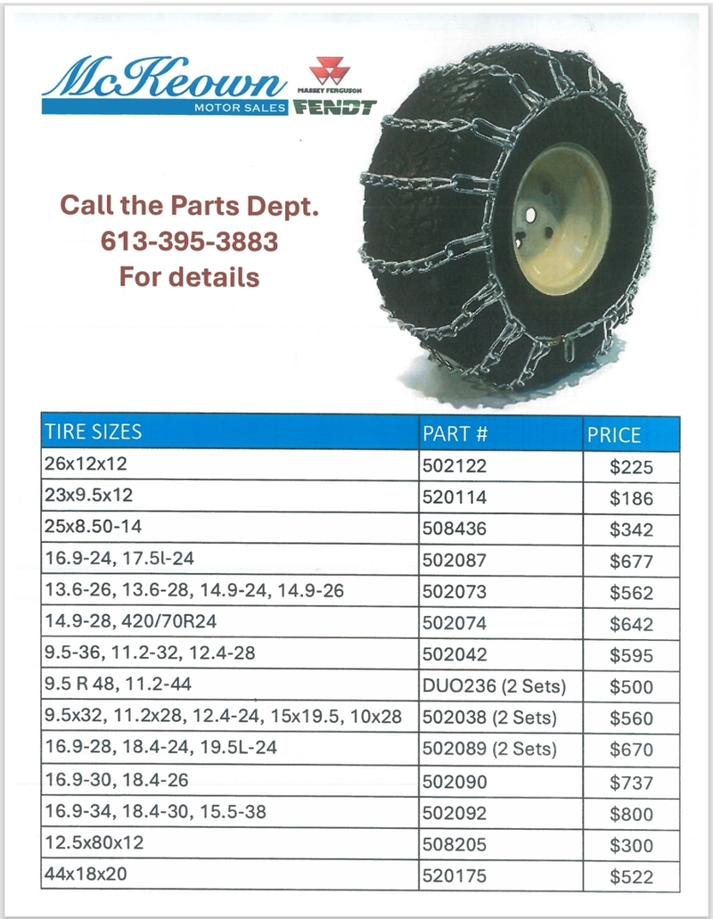 Tractor Tire Chains